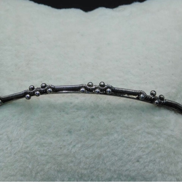 Beautiful Intricate Metal Work Bangle - 2.75 inches - Picture 2 of 3